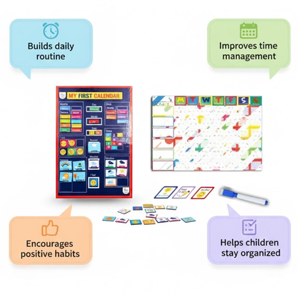 2-in-1 Combo Magnetic Appreciation Board + Magnetic Calendar