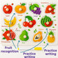 Wooden Fruits Peg Puzzle with Knobs