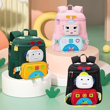 Robot Theme Backpack for Preschool kids 13 inch