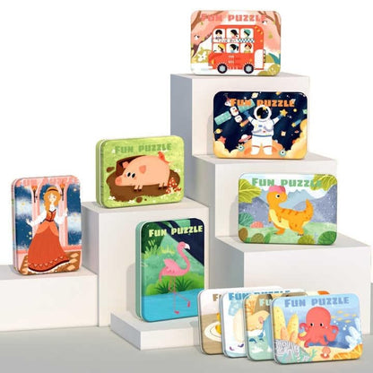 Jigsaw Puzzle Set in Metal Box –Octopus 3+