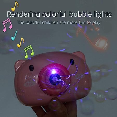 Bubble Camera Electric Music Bubble Camera Toy for Kids Bubble Maker with Music and Light Toy Bubble Maker