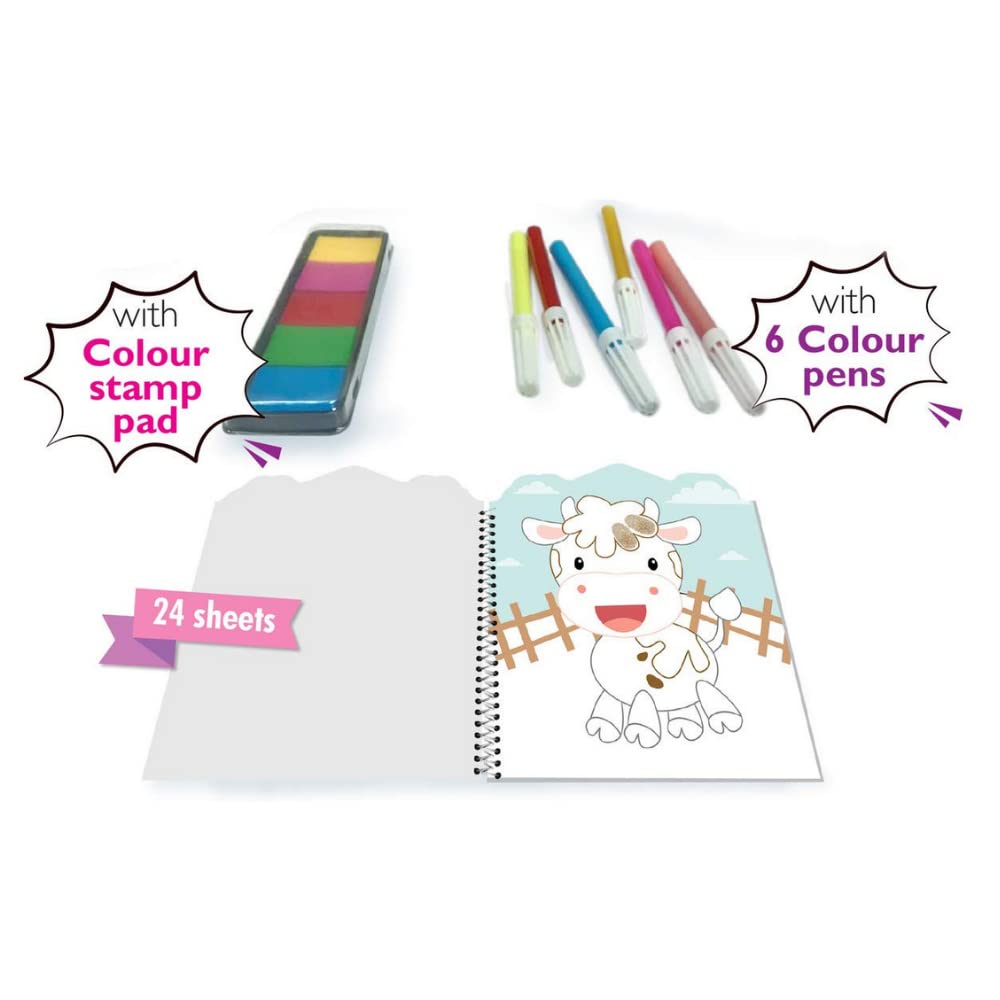 Farm Finger Painting & Colouring Fun