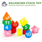 Wooden Learning Clock Toy with Lacing numbers
