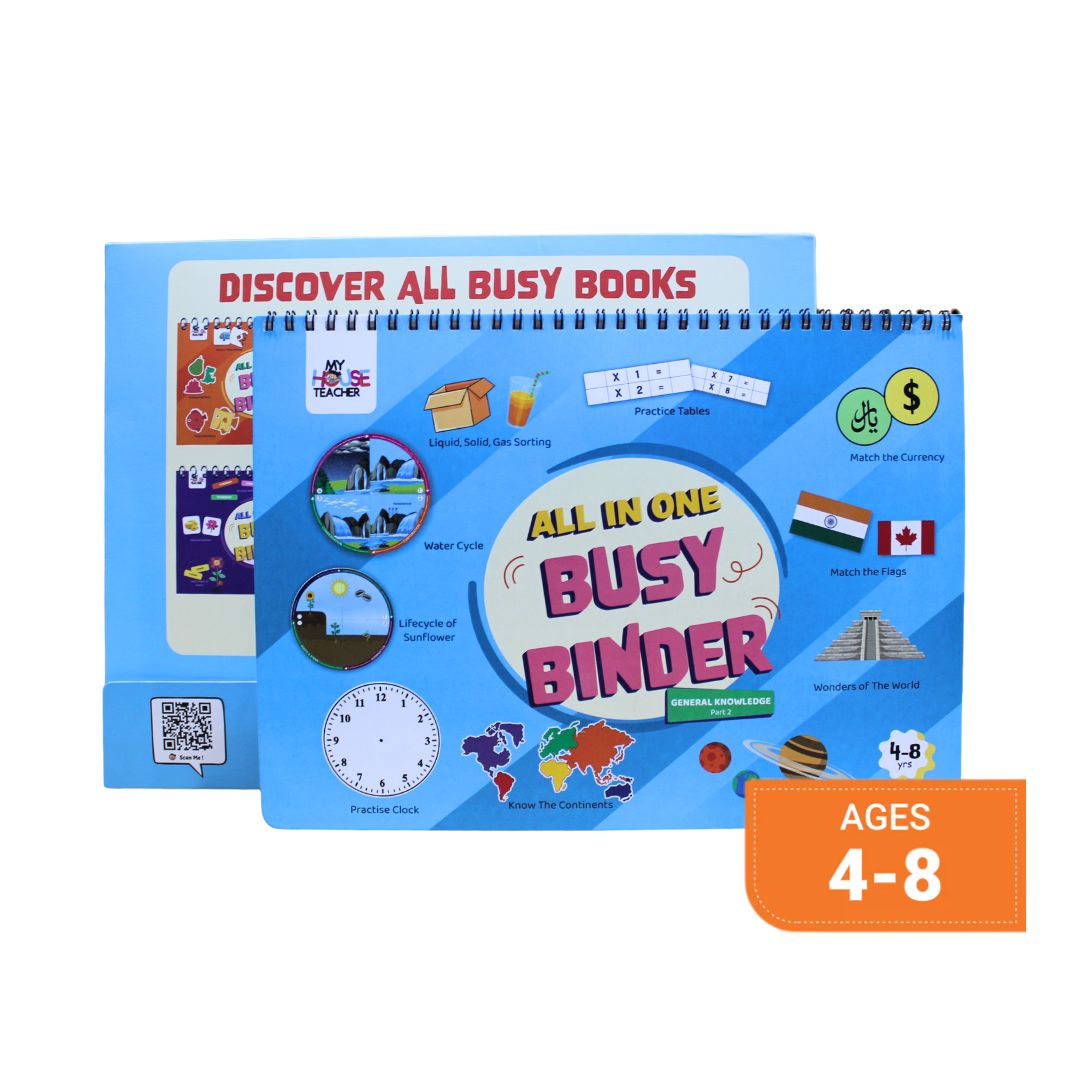 Knowledge Binder Book for 4 to 11 year kids - Pack Of 10