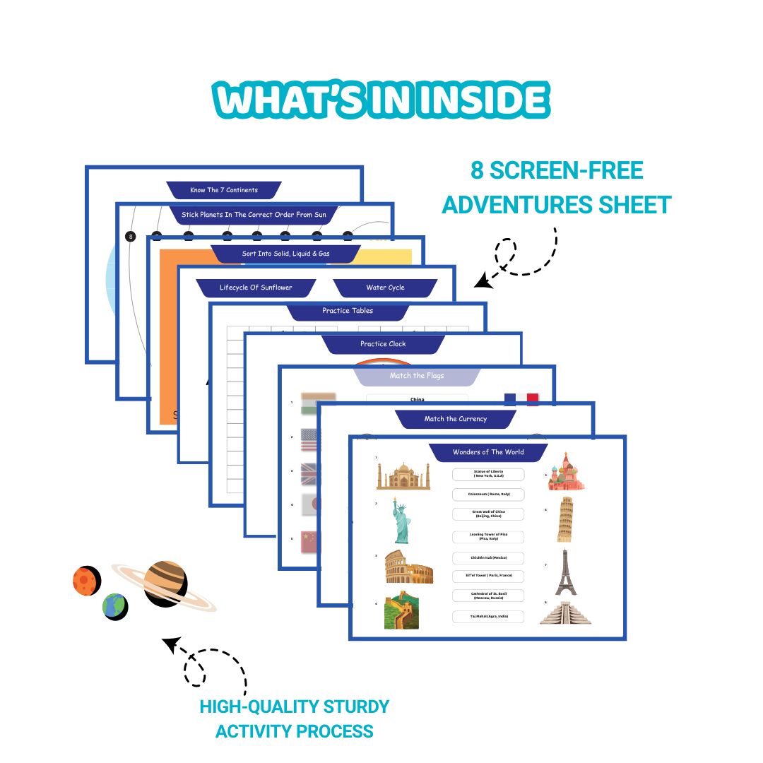 Knowledge Binder Book for 4 to 11 year kids