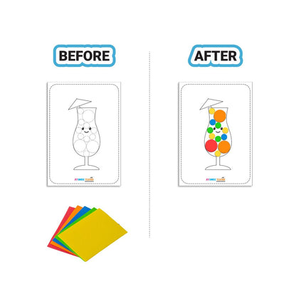Sticking Big And Small Foam Sticker Activity Box