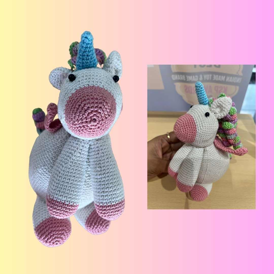 Unicorn Crochet Slender Doll Educational Toys For Kids Learning, Kids Activities Toys
