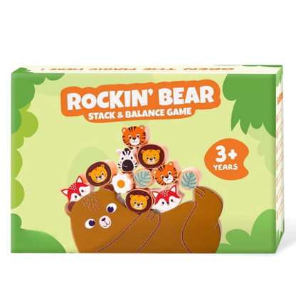 Wooden Animals on Bear – Balancing Toy (Age 3+)