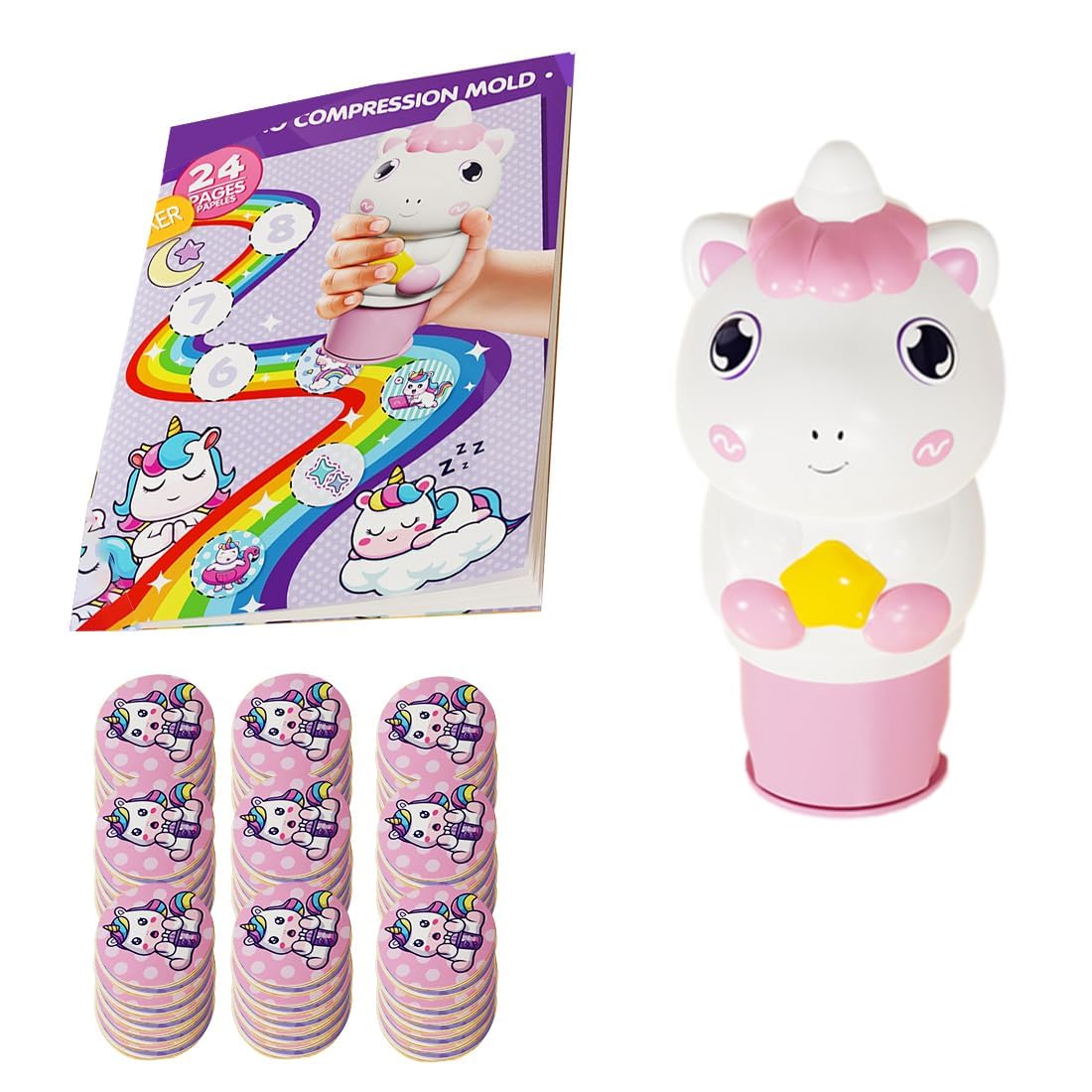 Magic Sticker and Stamper Activity Kit for Kids (Unicorn)