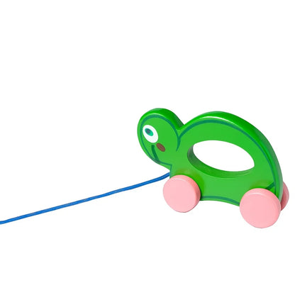 Wooden Push Pull Toy - Turtle