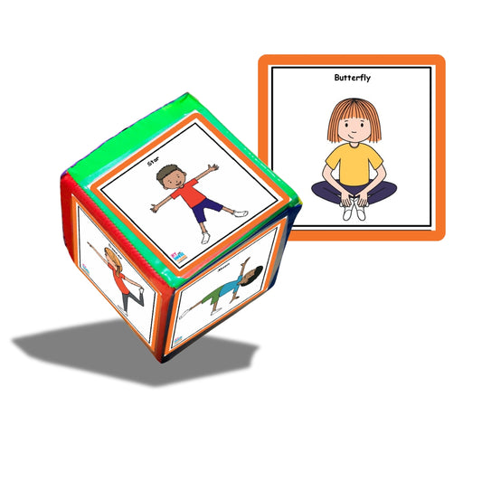 Yoga Poses Cards with a Huge Dice