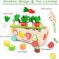 Wooden Montessori Fine Motor Toy – Carrot Harvest Game (32 Pcs Set)
