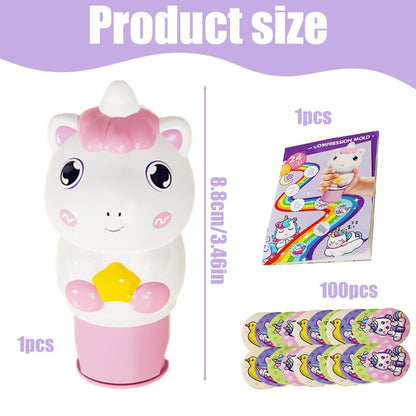 Magic Sticker and Stamper Activity Kit for Kids (Unicorn)