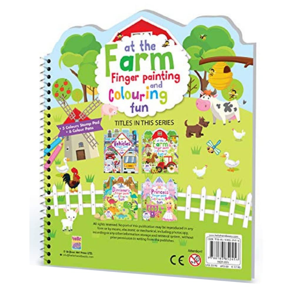Farm Finger Painting & Colouring Fun