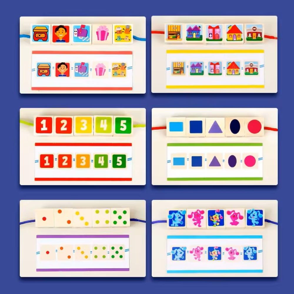 Number Lacing Set Kids Montessori Puzzle