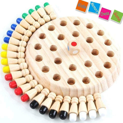 Wooden Memory Chess Game – Brain Boosting Logic &amp; Match Stick Challenge