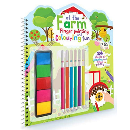 Farm Finger Painting & Colouring Fun