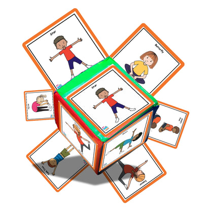 Yoga Poses Cards with a Huge Dice