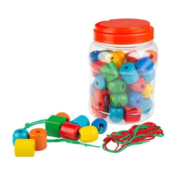 Bead Lacing in a jar -48 beads set