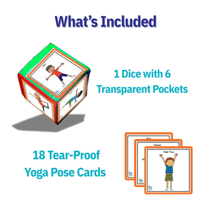 Yoga Poses Cards with a Huge Dice