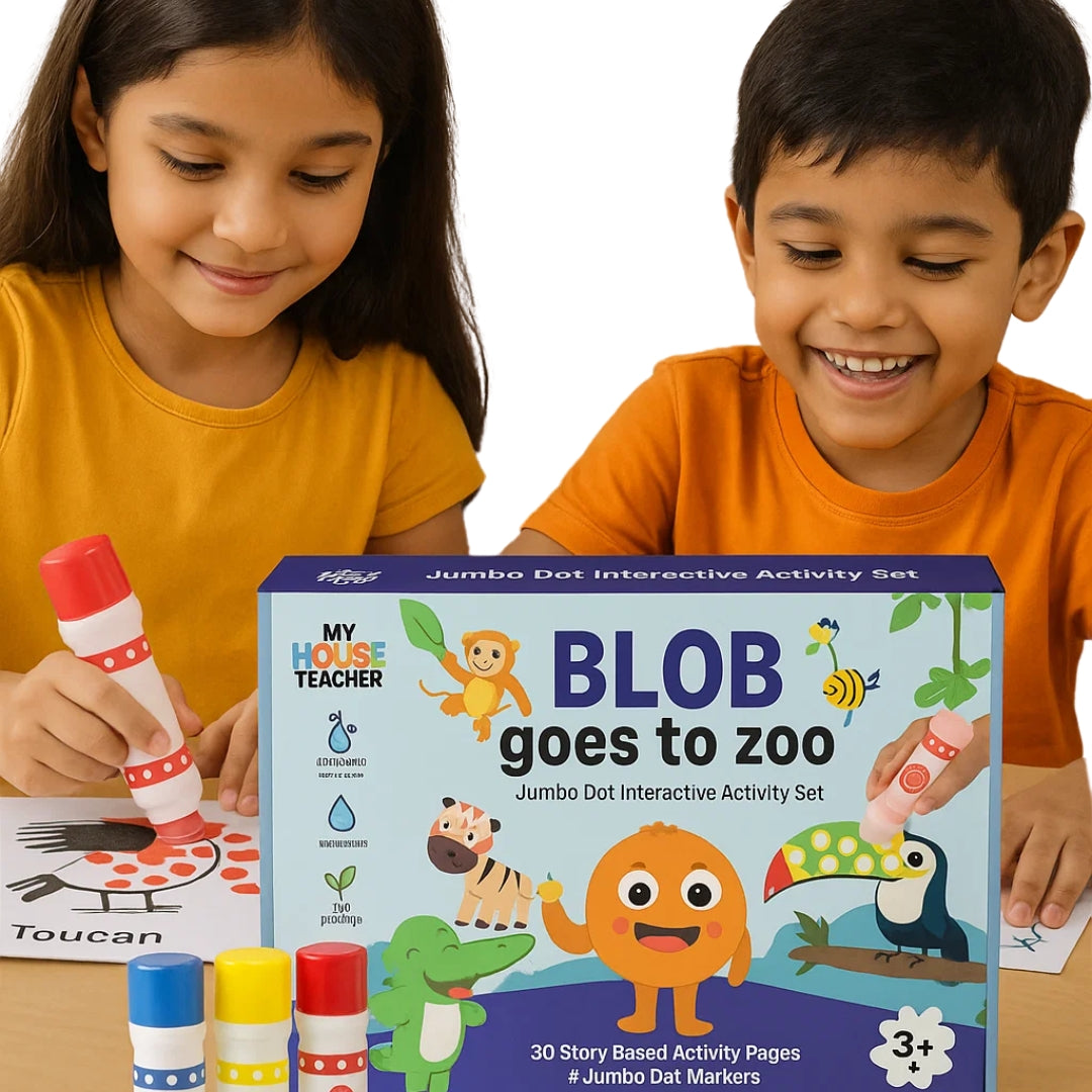 Blob goes to Zoo - Jumbo Dot Markers activity Set