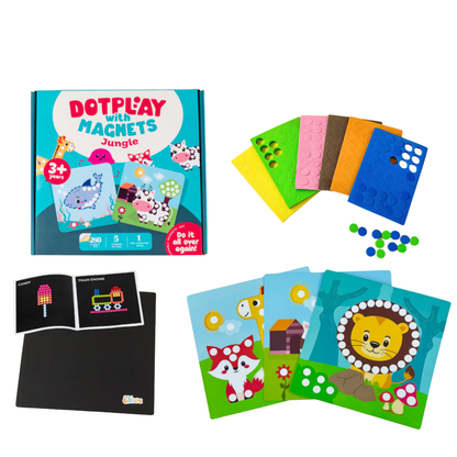 Magnetic Dot Art Fun Activity Reusable Set for Kids