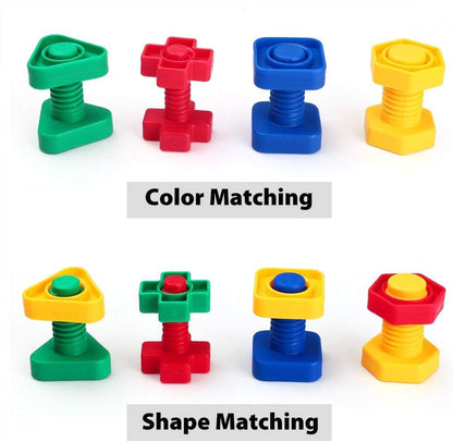 Jumbo Nut and Bolt Block Play for young kids