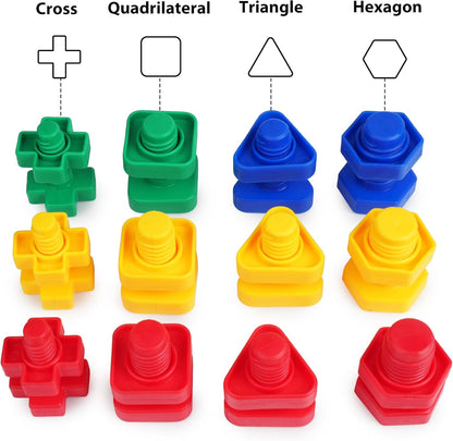 Jumbo Nut and Bolt Block Play for young kids
