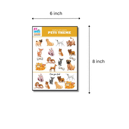 Ispy Busy Bag- Picture Search Reusable Mats Activity for babies and toddlers