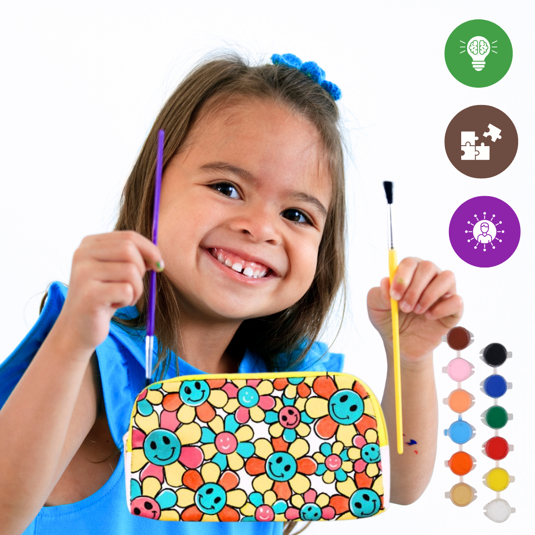 Canvas Pouch Painting Kit- Smiley