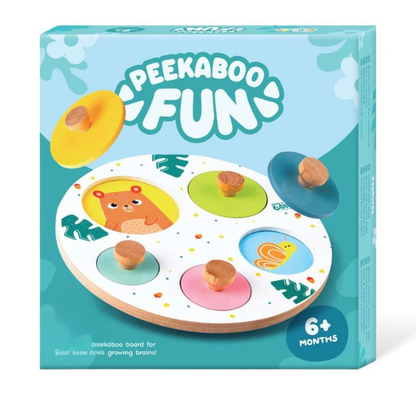 Cute Wooden Peekaboo Board for Kids