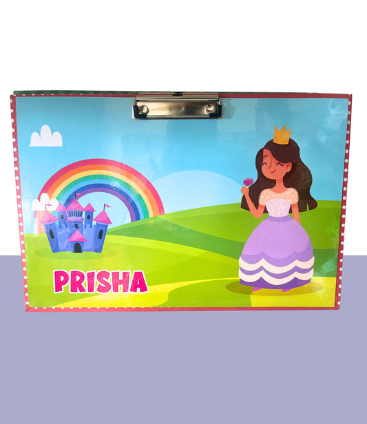 Princess Theme Printed Personalised Exam Board / Writing Board / Clipboard 12 by 18 inches