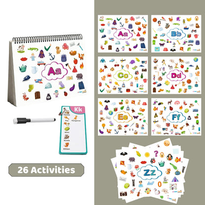 Alphabet A to Z Picture Search Activity with 26 Reusable Mats