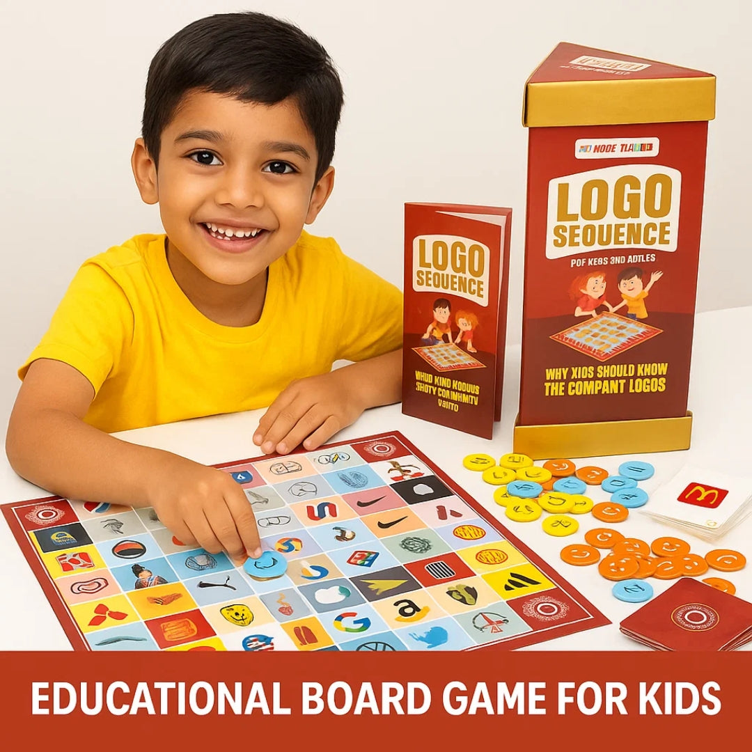Logo Sequence Board Game for 5 years +