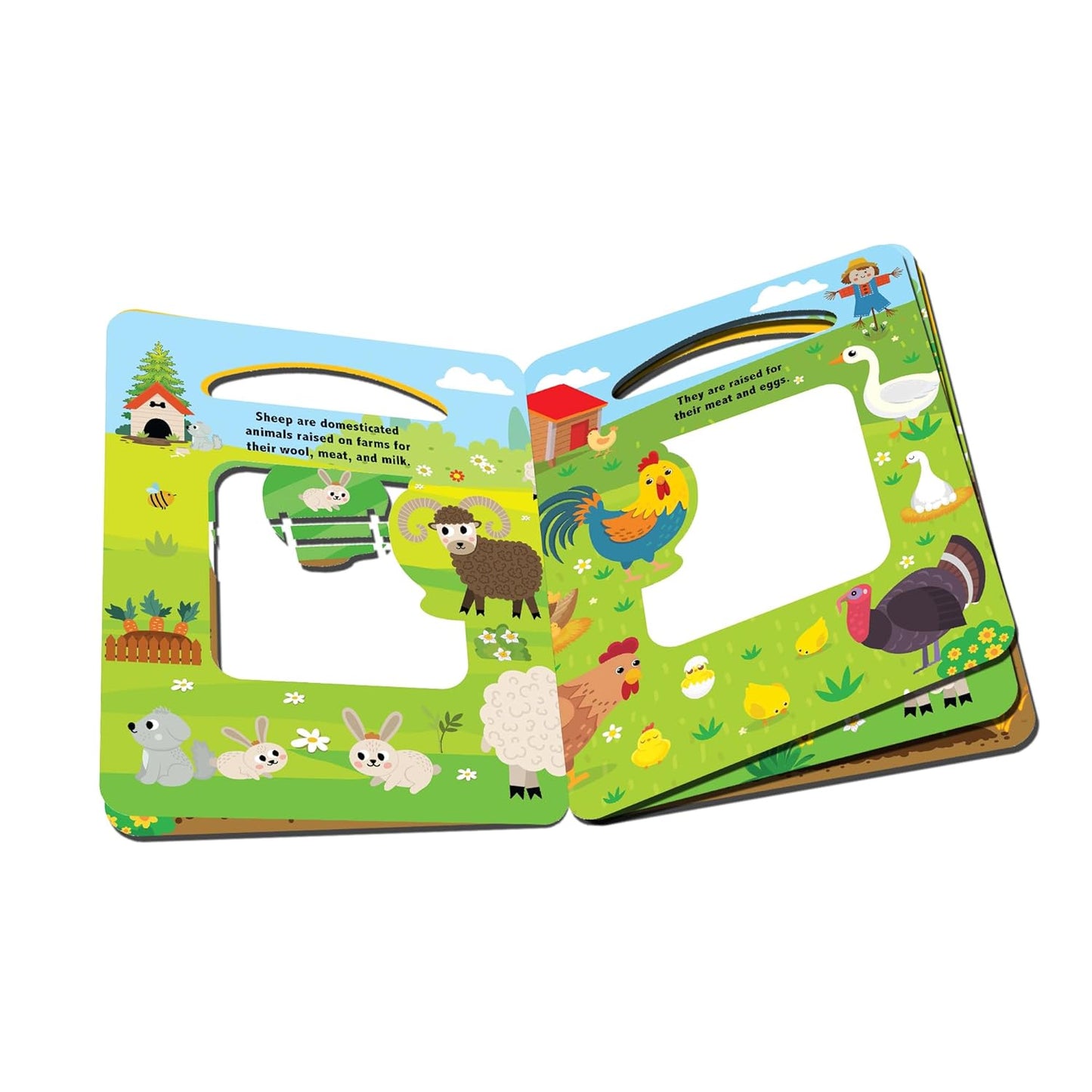 Die Cut Window Board Book - At the Farm Picture