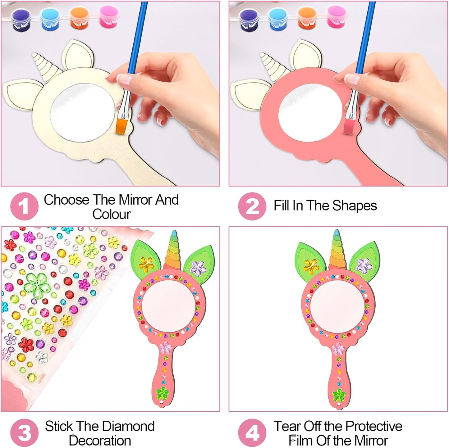 Unicorn Mirror Painting Kit -Art Fun