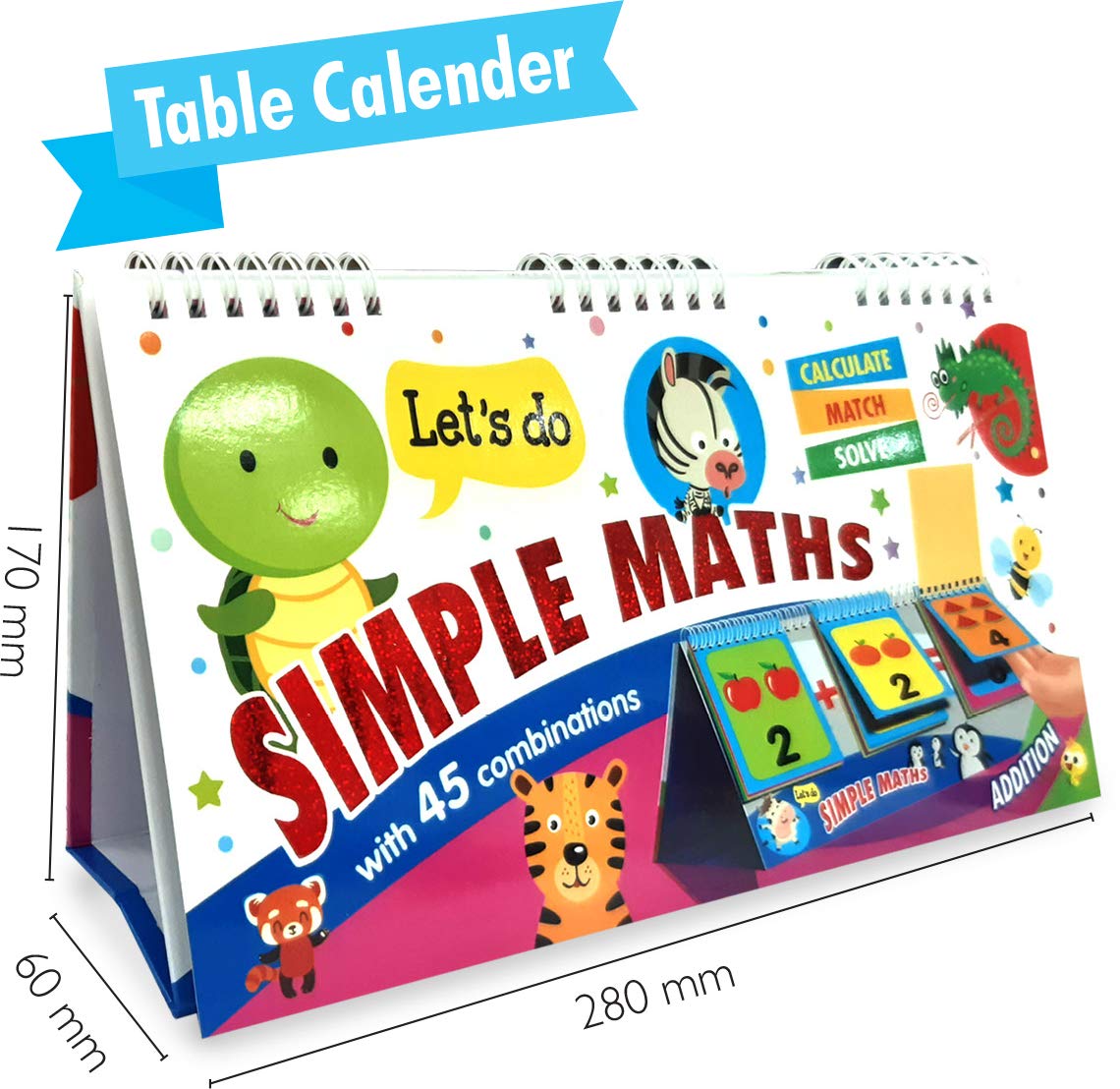 Math Tables Learning Calendar | 45 Flashcards for Kids 5+
