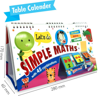 Math Tables Learning Calendar | 45 Flashcards for Kids 5+