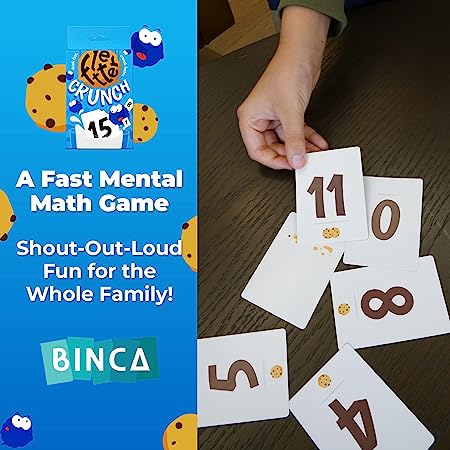 Fletter Crunch Card Games, Family Card Game for Game Night, Fun Card Game for Kids, Teens and Adults, Children Educational Game to Sharpen Reflexes, Cognitive Skills & Math Abilities, Ages 8+