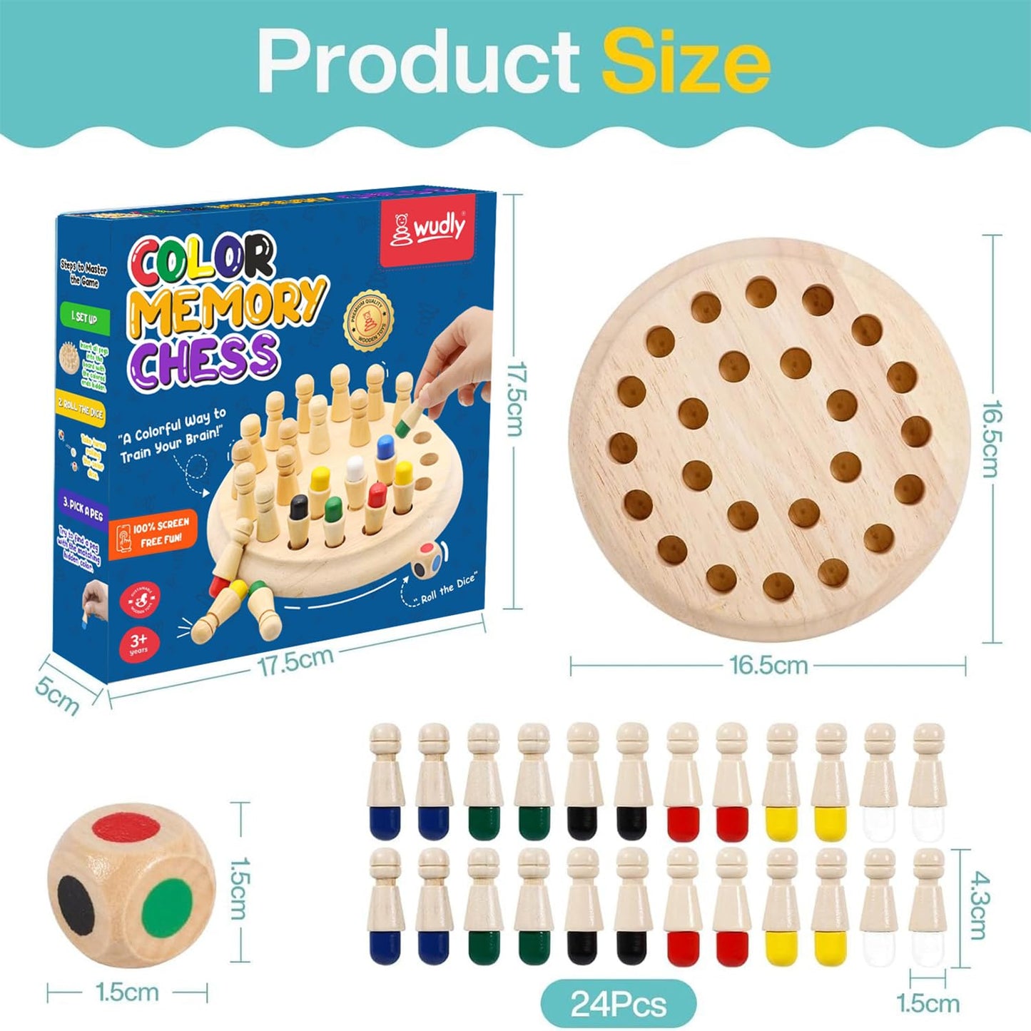 Wooden Memory Chess Game – Brain Boosting Logic &amp; Match Stick Challenge