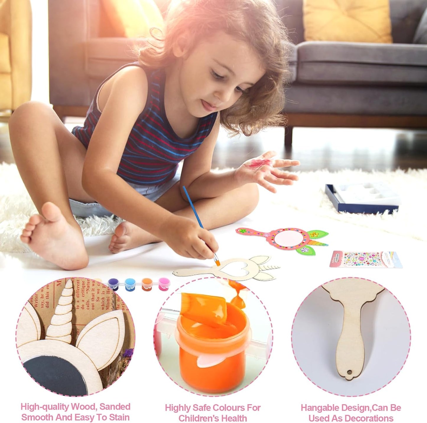 Unicorn Mirror Painting Kit -Art Fun