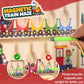 Magnetic Train Maze Board, Wooden Educational Toy, Ages 3-5, Colour Sorting Puzzle with Magnetic Wand