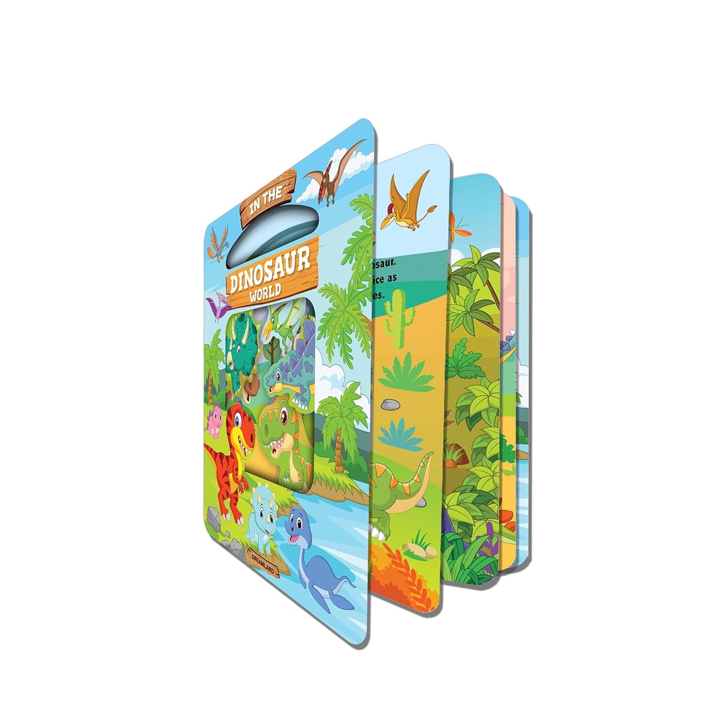 Die Cut Window Board Book - In the Dinosaurs