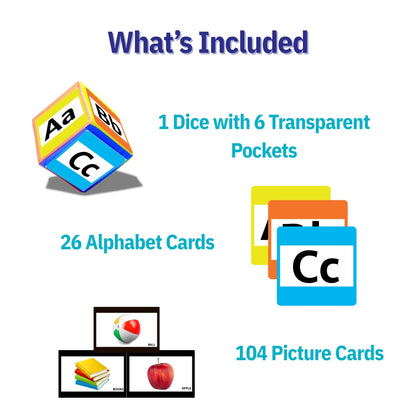 Alphabet And Picture Matching Jumbo Dice