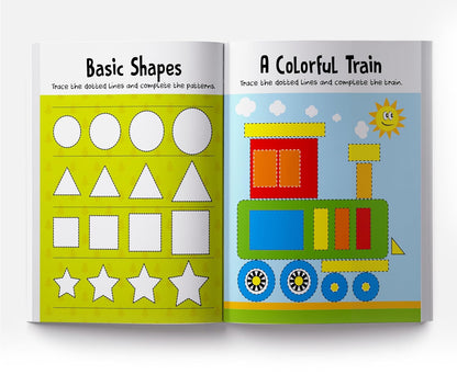 Wipe & Clean Lines & Patterns Tracing Book for Kids