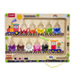 Magnetic Train Maze Board, Wooden Educational Toy, Ages 3-5, Colour Sorting Puzzle with Magnetic Wand