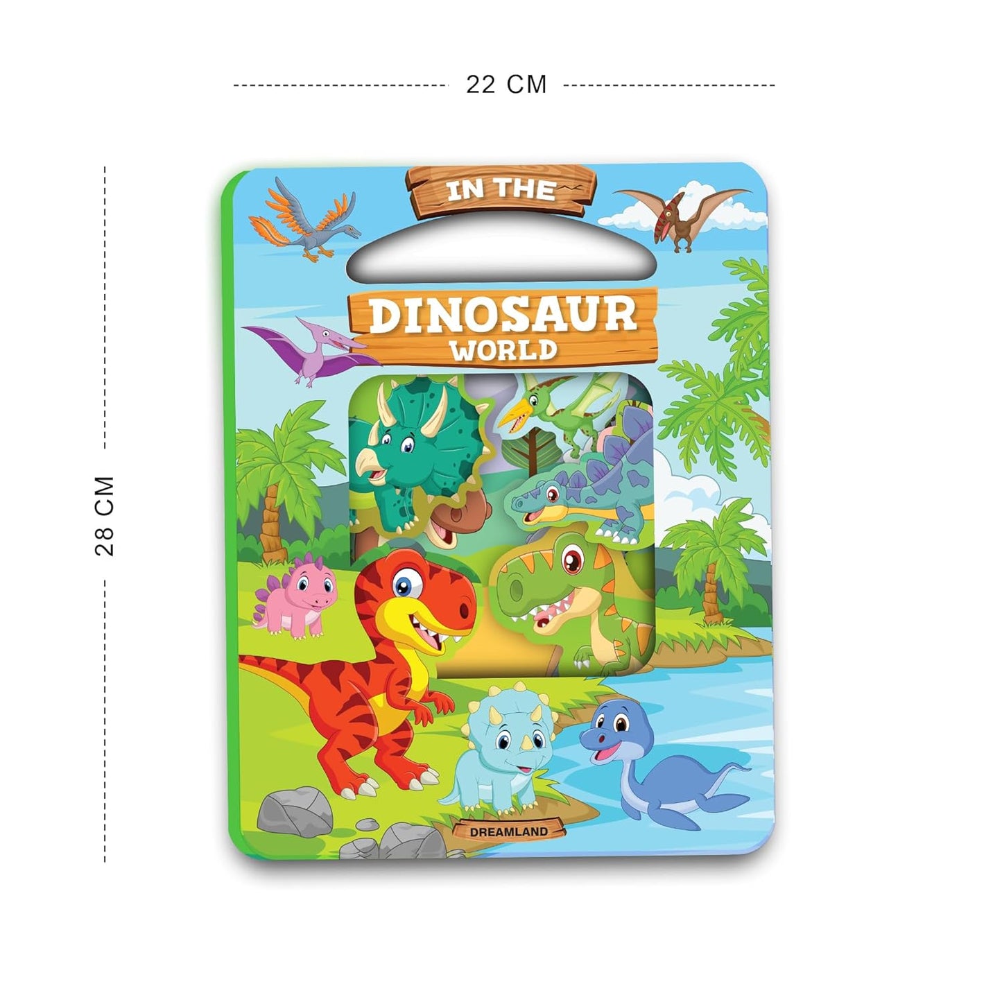 Die Cut Window Board Book - In the Dinosaurs