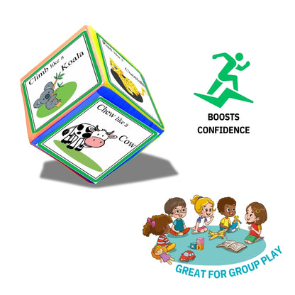 Animal Action Cards with Jumbo Dice