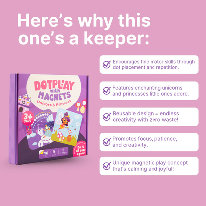 Magnetic Dot Art – Unicorn &amp; Princess Playset