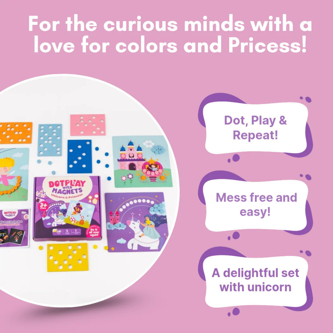 Magnetic Dot Art – Unicorn &amp; Princess Playset